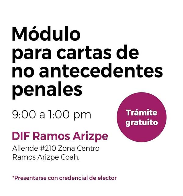 Llaman A Tramitar Carta De No Antecedentes Penales La Prensa De Coahuila