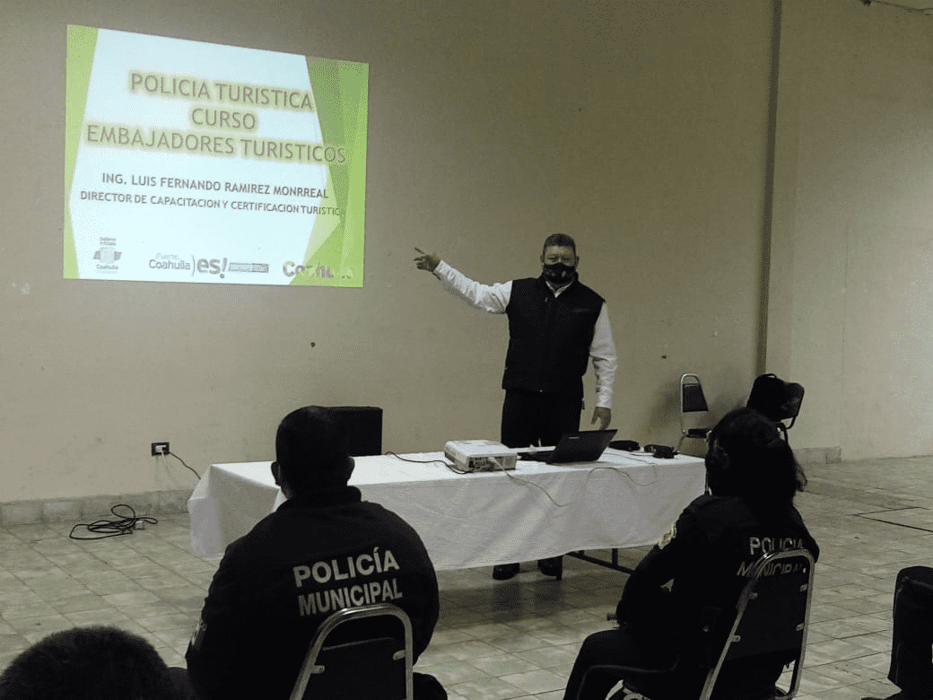 CAPACITA TURISMO COAHUILA A POLICÍAS DE PUEBLOS MÁGICOS