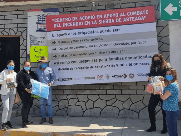 OPERA DIF COAHUILA CENTRO DE ACOPIO EN LOS LIRIOS