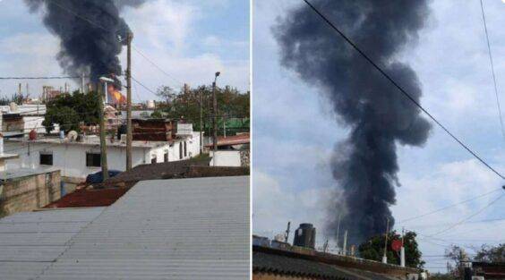Se registra una fuerte explosión en refinería, Lázaro Cárdenas de Minatitlán Veracruz (VIDEO)