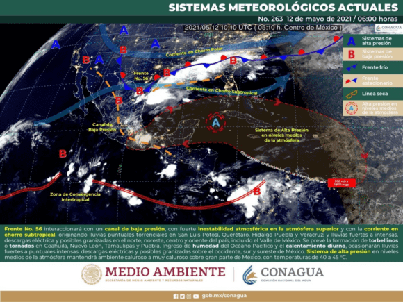 MANTIENE COAHUILA VIGILANCIA METEROLÓGICA POR LLUVIAS Y FUERTES VIENTOS