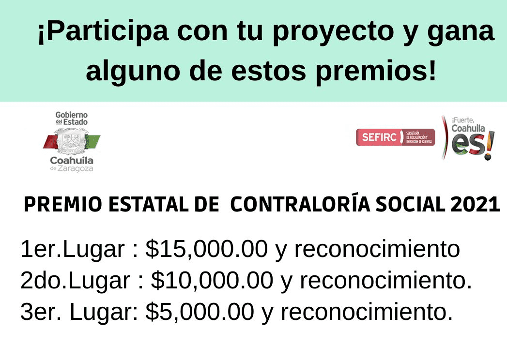 COAHUILA INVITA A PARTICIPAR EN EL CONCURSO ESTATAL Y NACIONAL DE TRANSPARENCIA EN CORTO