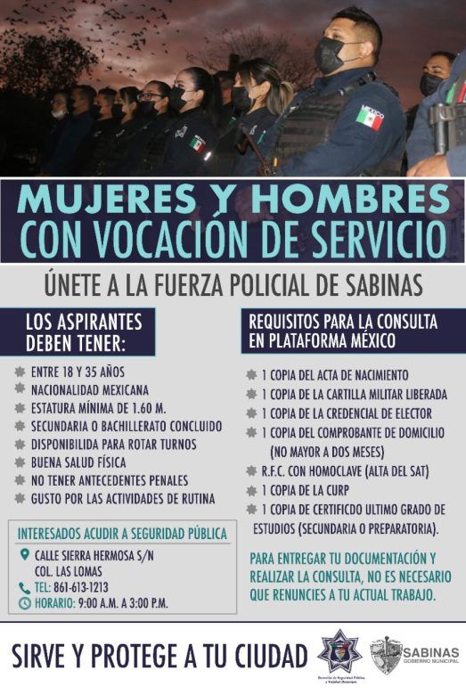 A mujeres y hombres con vocación de servicio!..
