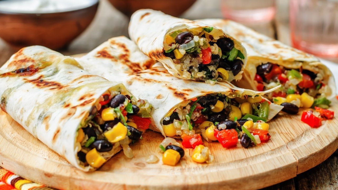 Prepara burritos sin carne