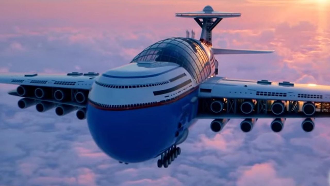 ¡Parece Titanic!: así sería el avión con hotel, alberca y más hasta para 5 mil pasajeros