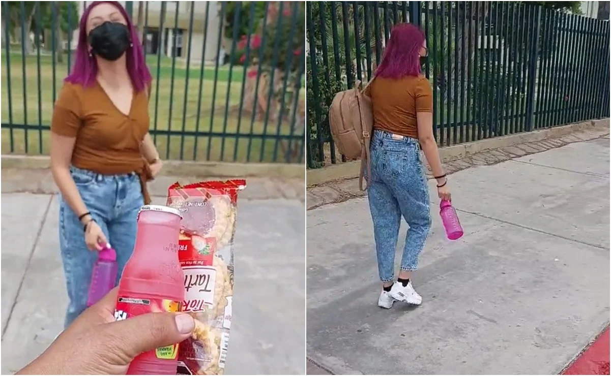 Padre lleva el lonche a su hija en su primer día de universidad; reacción se vuelve viral en TikTok