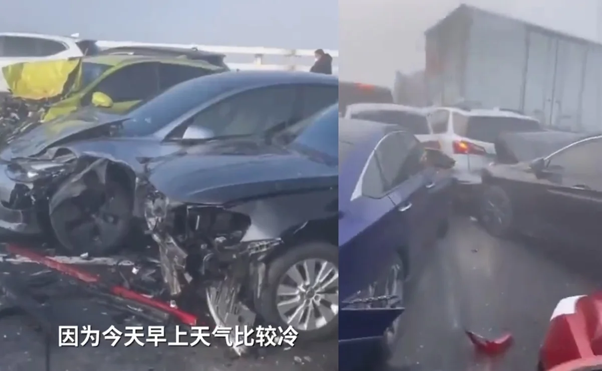 Video. Niebla provoca carambola de más de 200 vehículos en China