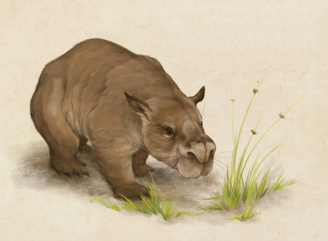 Hallan los restos de un wombat gigante que vivió en Australia hace 80.000 años
