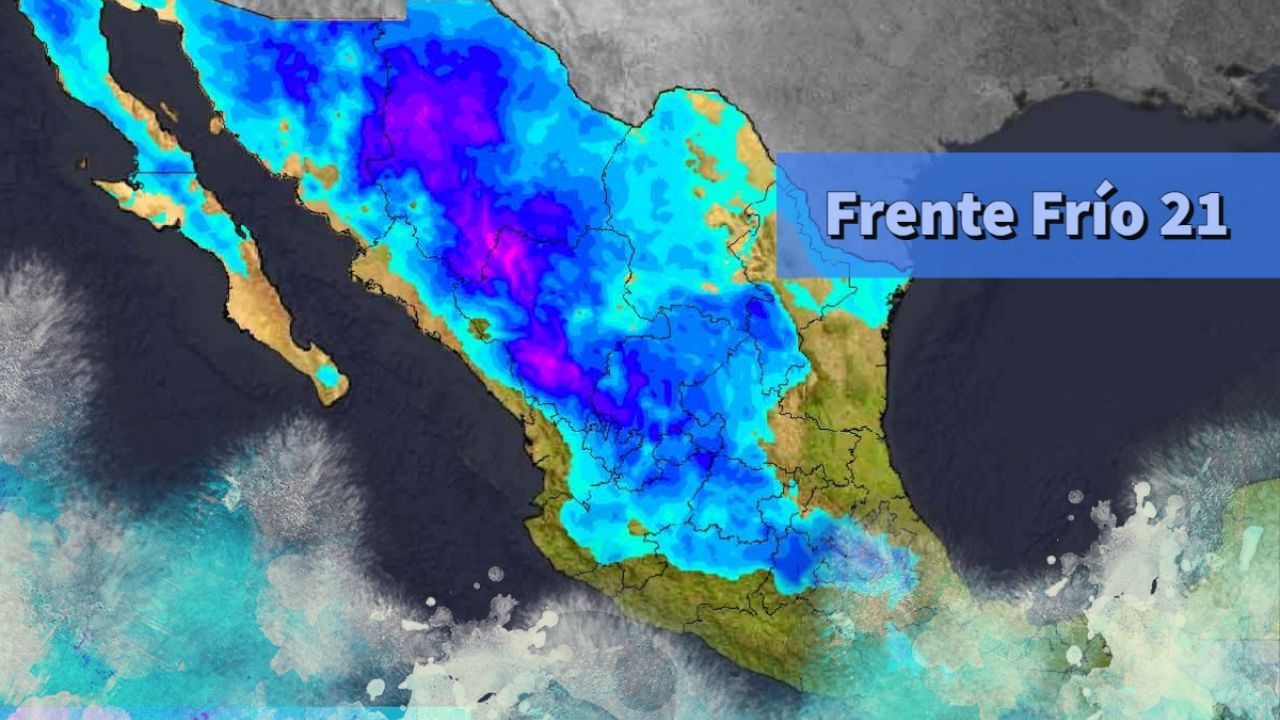 Frente frío 21 se extiende por México