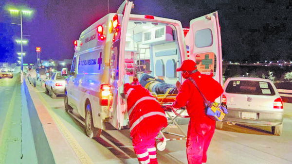 Estable el motociclista lesionado en accidente