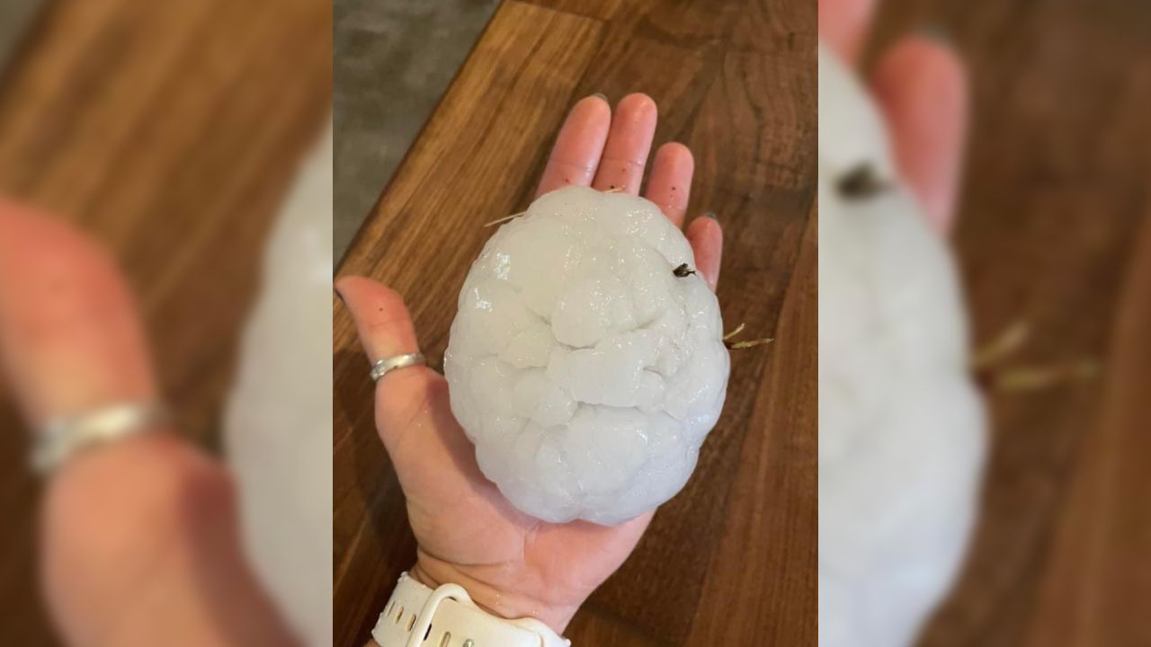 Graban caída de granizo del tamaño de una pelota de beisbol; imágenes se vuelve virales