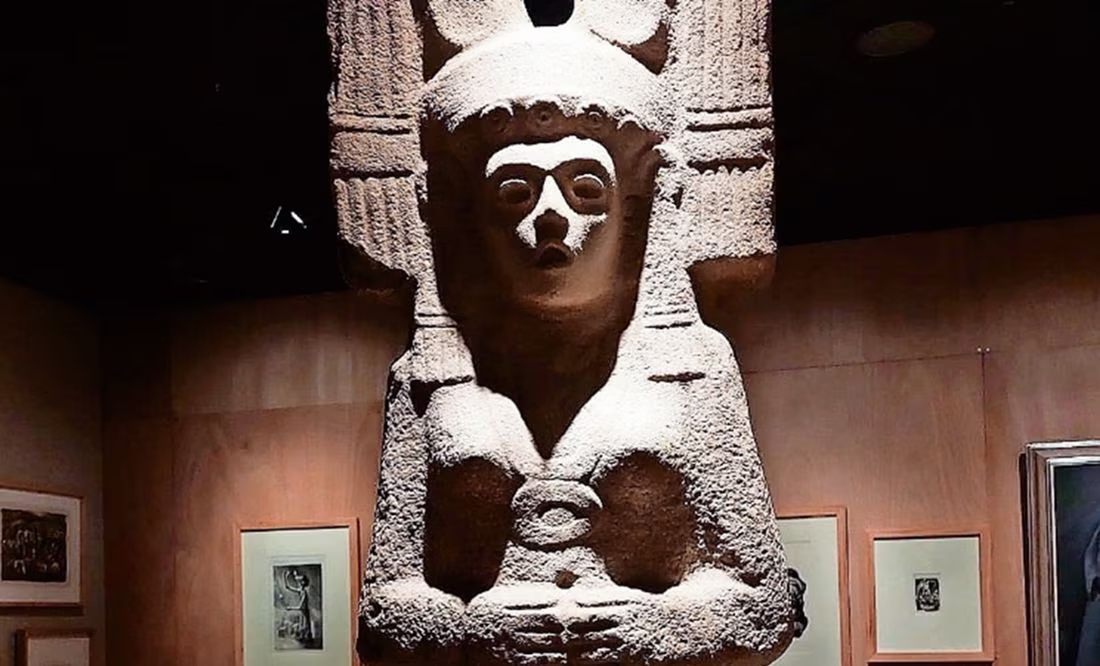 Hallan escultura similar a la Joven de Amajac