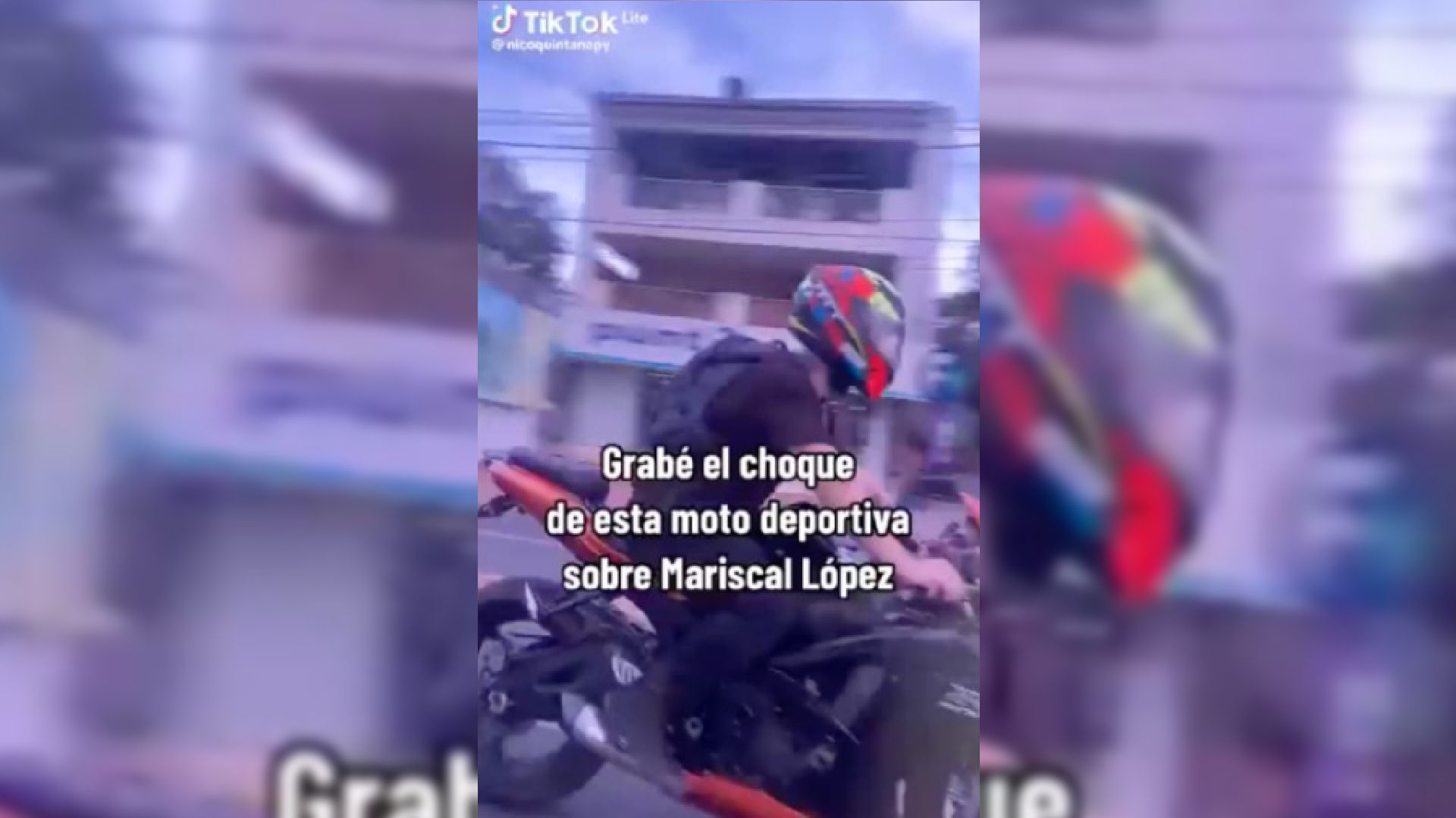 De cero a 100 en 4 segundos en motocicleta… ¡Y se le cruza un auto!