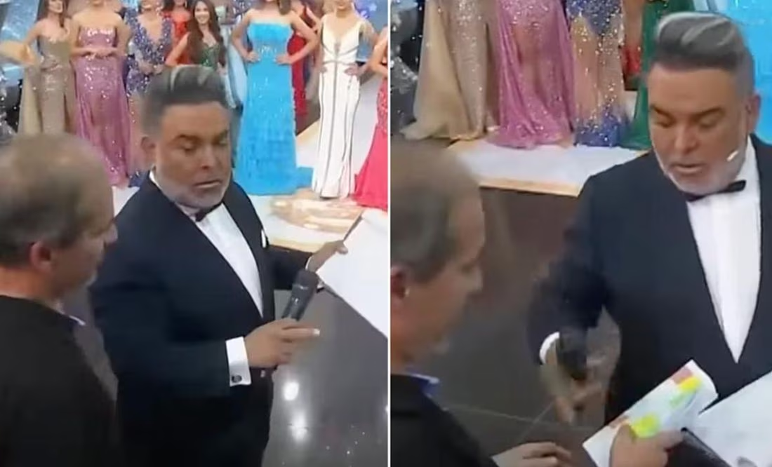 VIDEO: Por error ortográfico, presentador despide en vivo a productor de Miss Perú