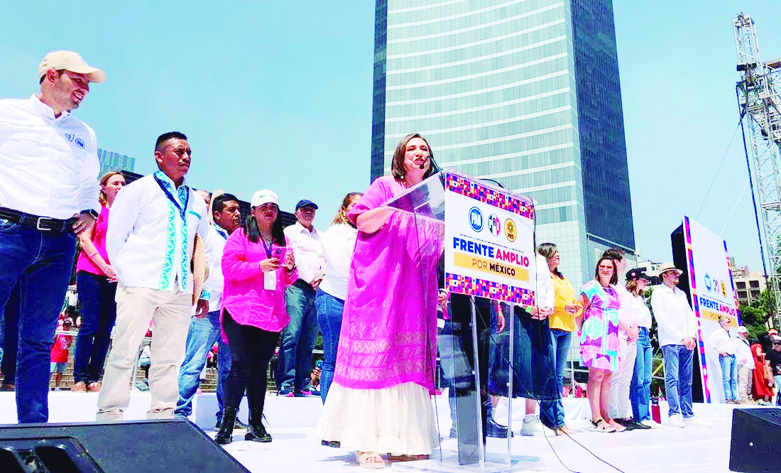 “…en mi equipo ni huevones, ni rateros, ni pendejos”: Xóchitl “Hay oposición”