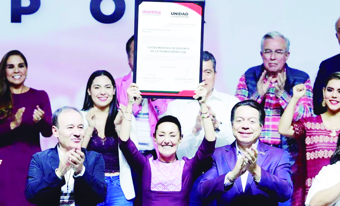 Recibe Sheinbaum constancia de la 4T
