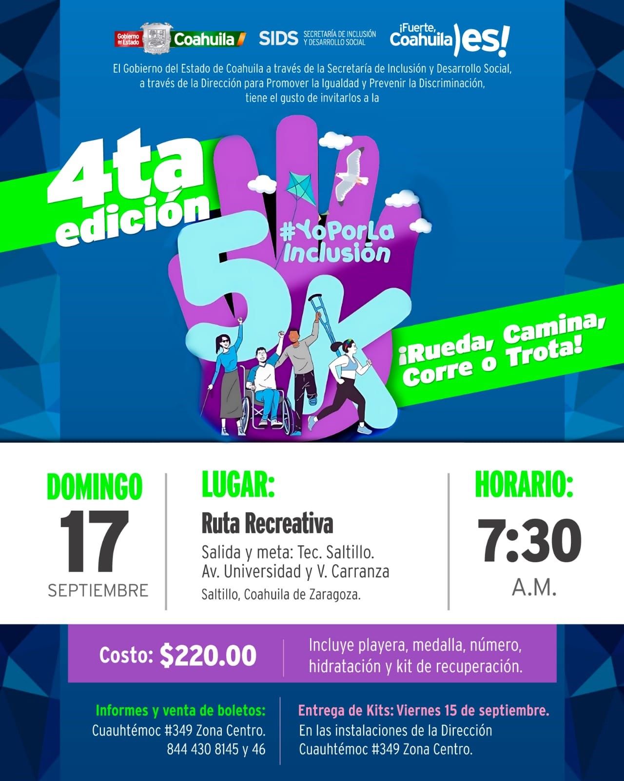 Ruedan, caminan, corren y trotan por la inclusión