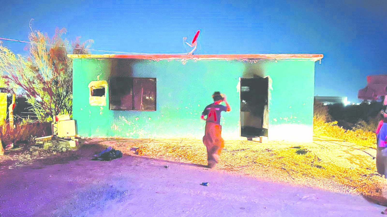 Se incendia casa en sector Moritas
