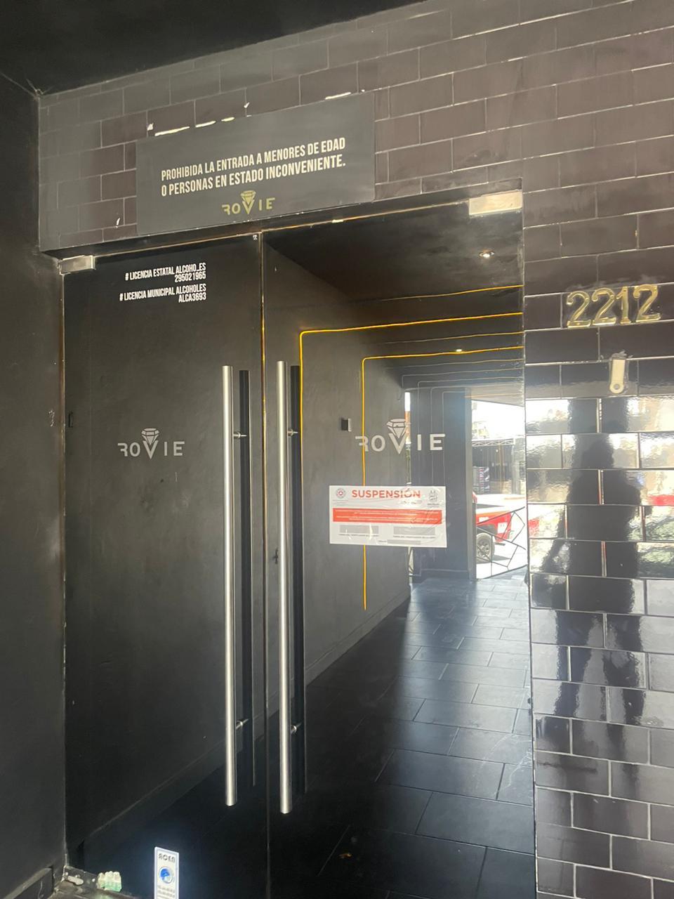 Suspende Municipio club nocturno Rovie