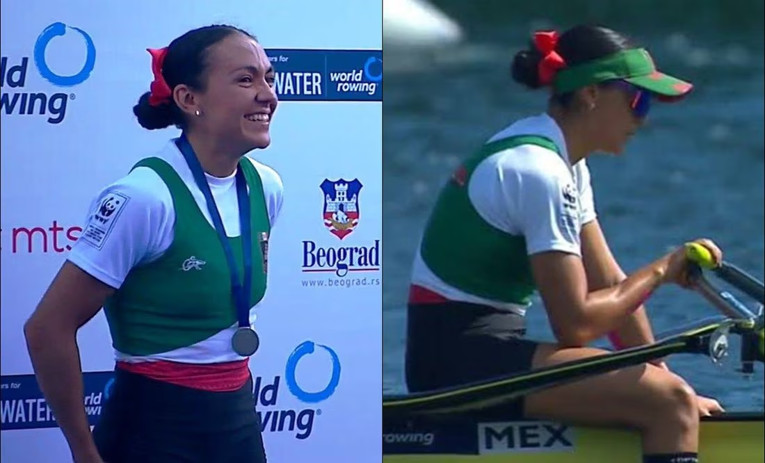 Kenia Lechuga consigue histórica medalla para México en el Campeonato Mundial de Remo