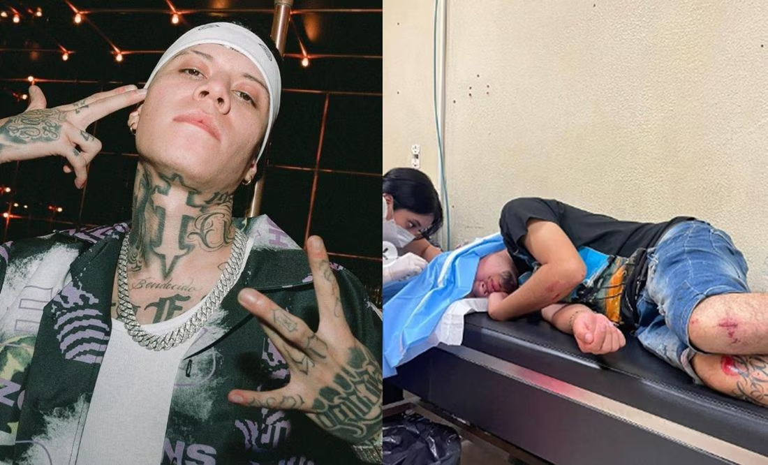 Fan acusa a Santa Fe Klan de mandarlo golpear en concierto; el rapero se defiende