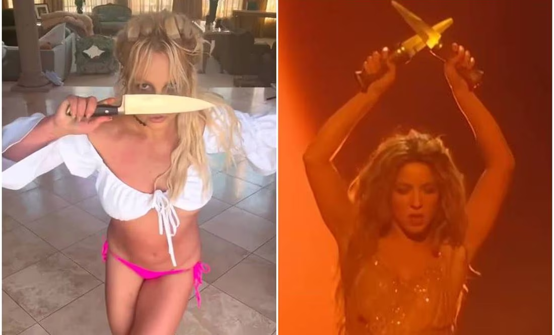 Britney Spears confiesa que se inspiró en Shakira para hacer su baile con cuchillos