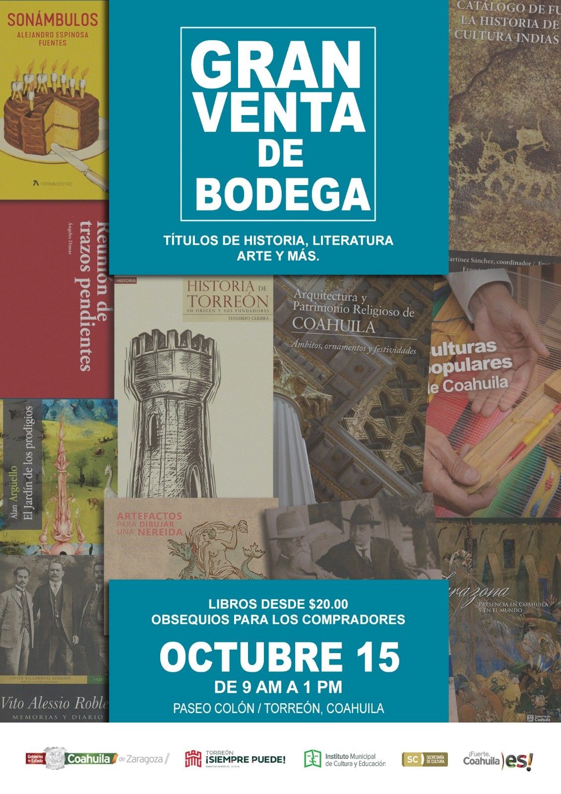 Anuncia Cultura venta de bodega
