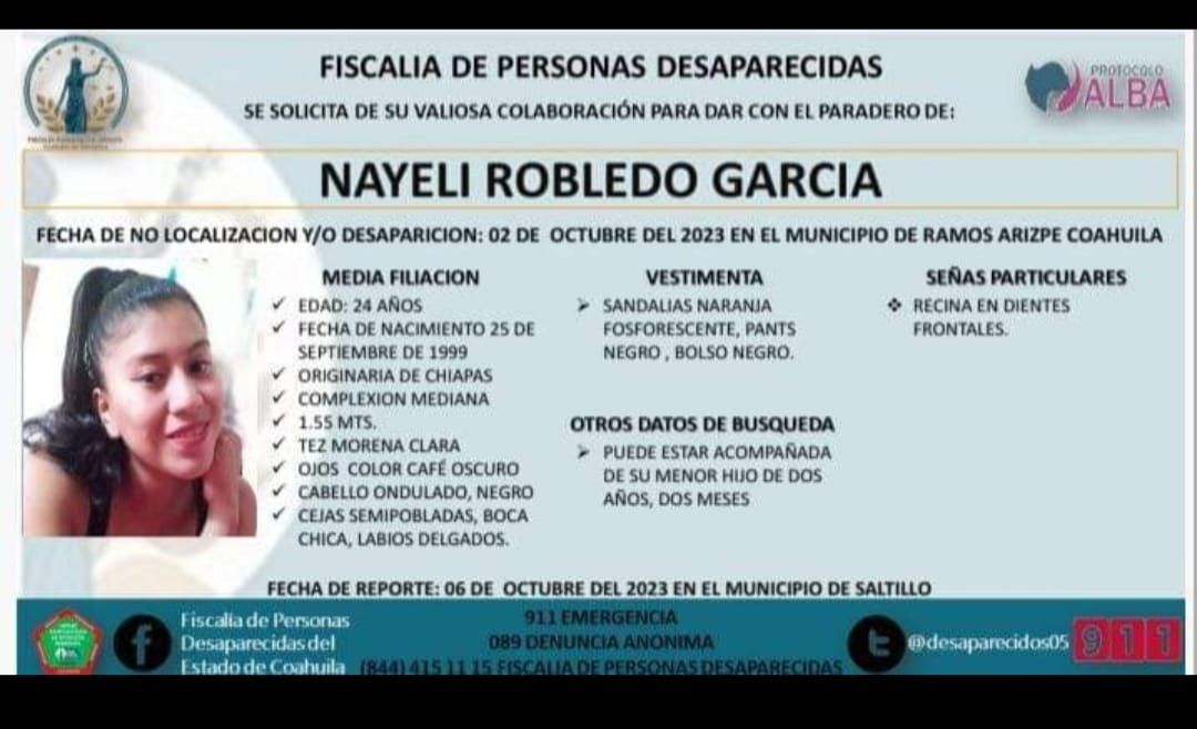 Activan alerta Amber para madre e hijo
