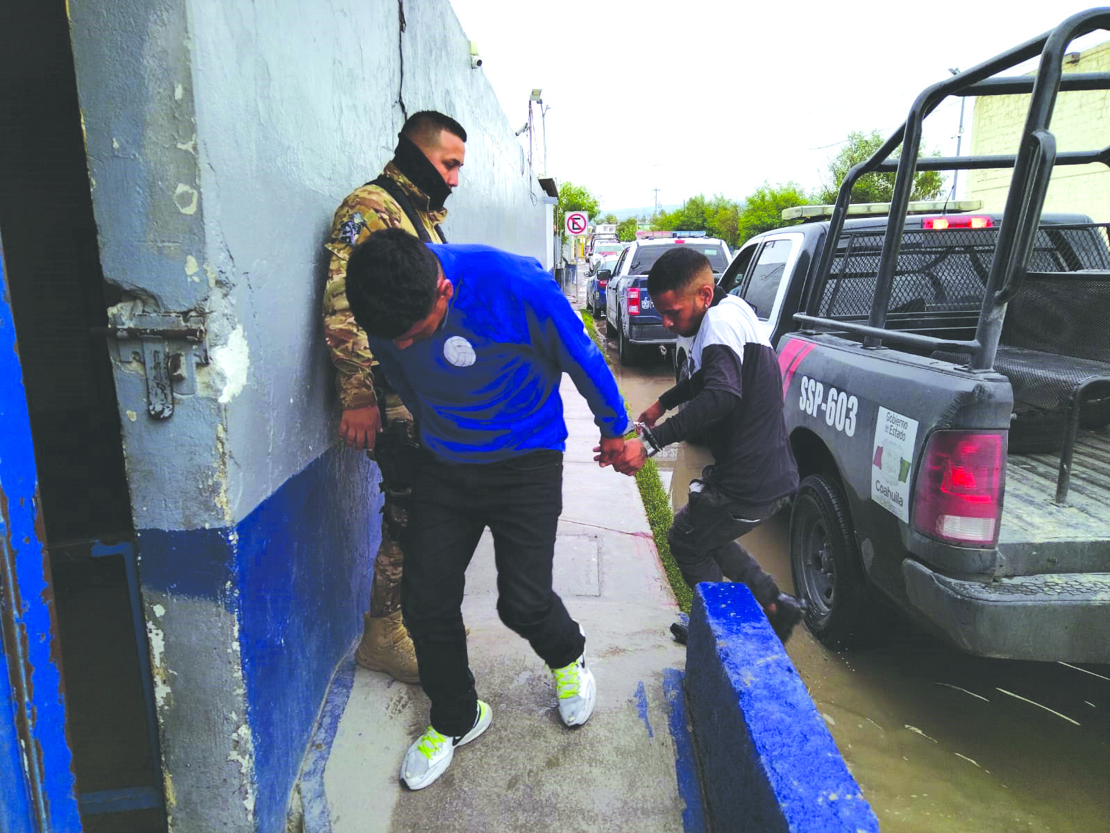 Se drogaban en plena calle