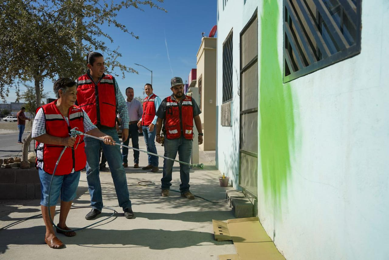DESTACA CHEMA MORALES AVANCES EN EL EMBELLECIMIENTO URBANO A TRAVÉS DE “ENCHÚLAME LA CASA”