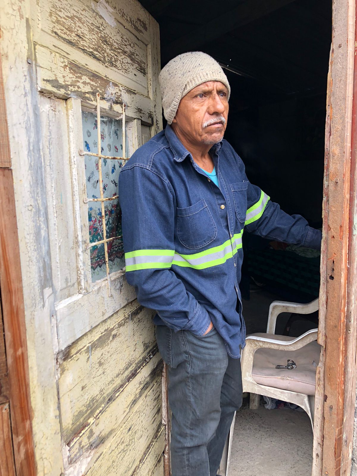 En tejabanes, con frío y lluvia es perder todo