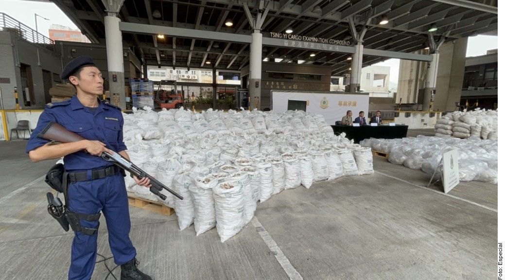 Tenían logotipo de Segalmex Decomisa Hong Kong 1.1tons de ‘Meths’ mexicana