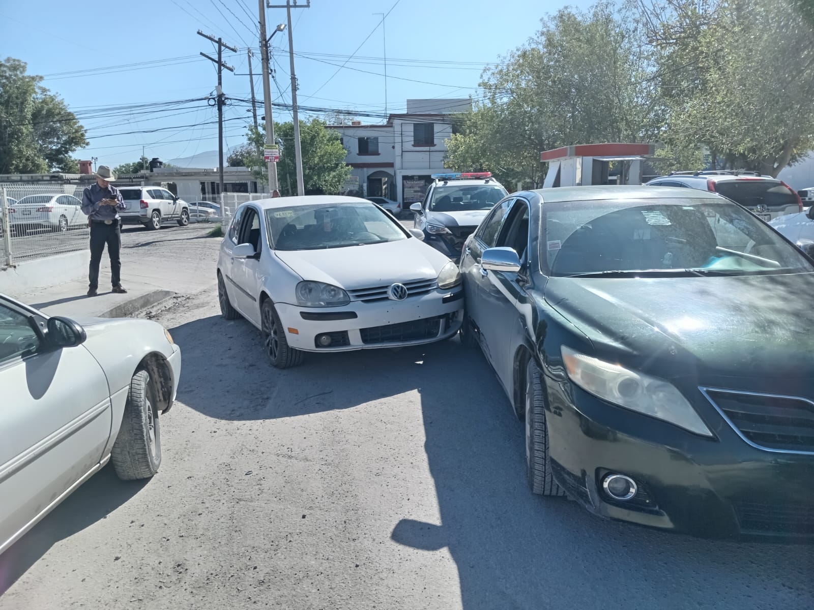 Choque por alcance en el boulevard Pape