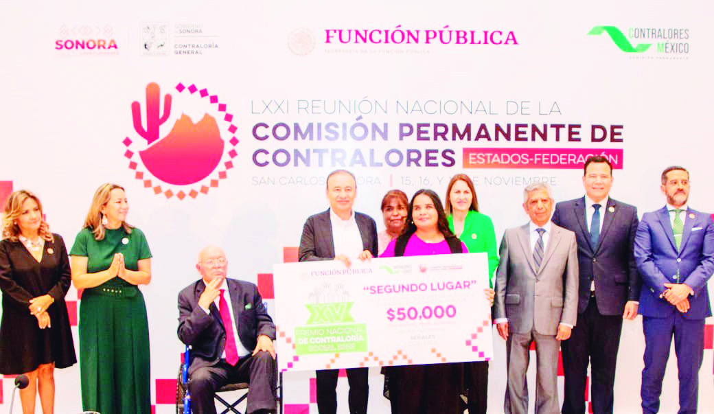 Reciben Premio Nacional de Contraloría Social 2023