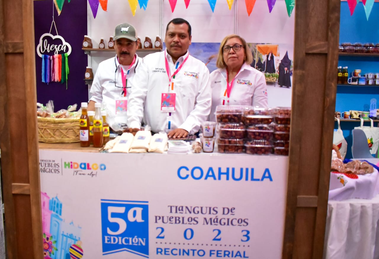 Promueve Coahuila a sus Pueblos Mágicos; En la exposición del Tianguis Nacional en Pachuca, Hidalgo