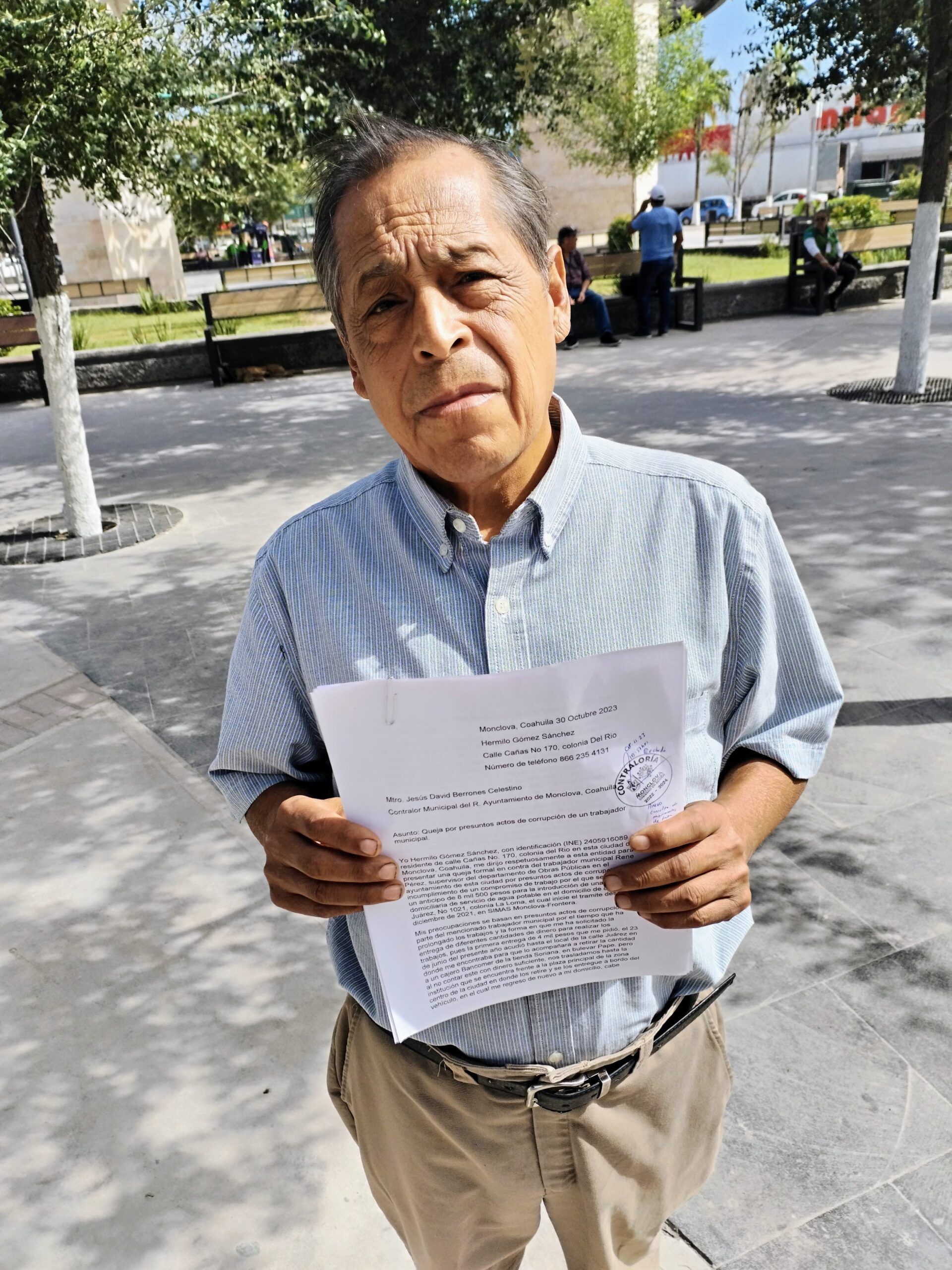 Estafa a ciudadano empleado municipal