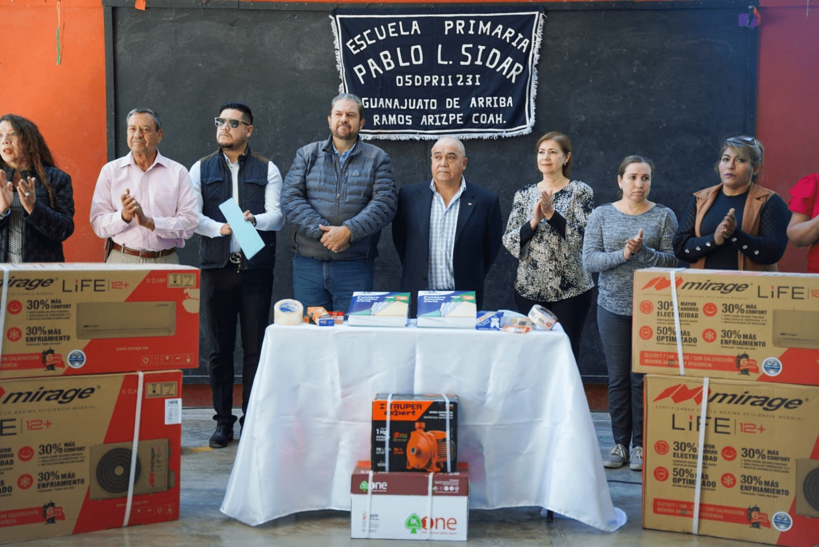 ENTREGAN “MEJORA TU ESCUELA” EN LA PRIMARIA PABLO L. SIDAR