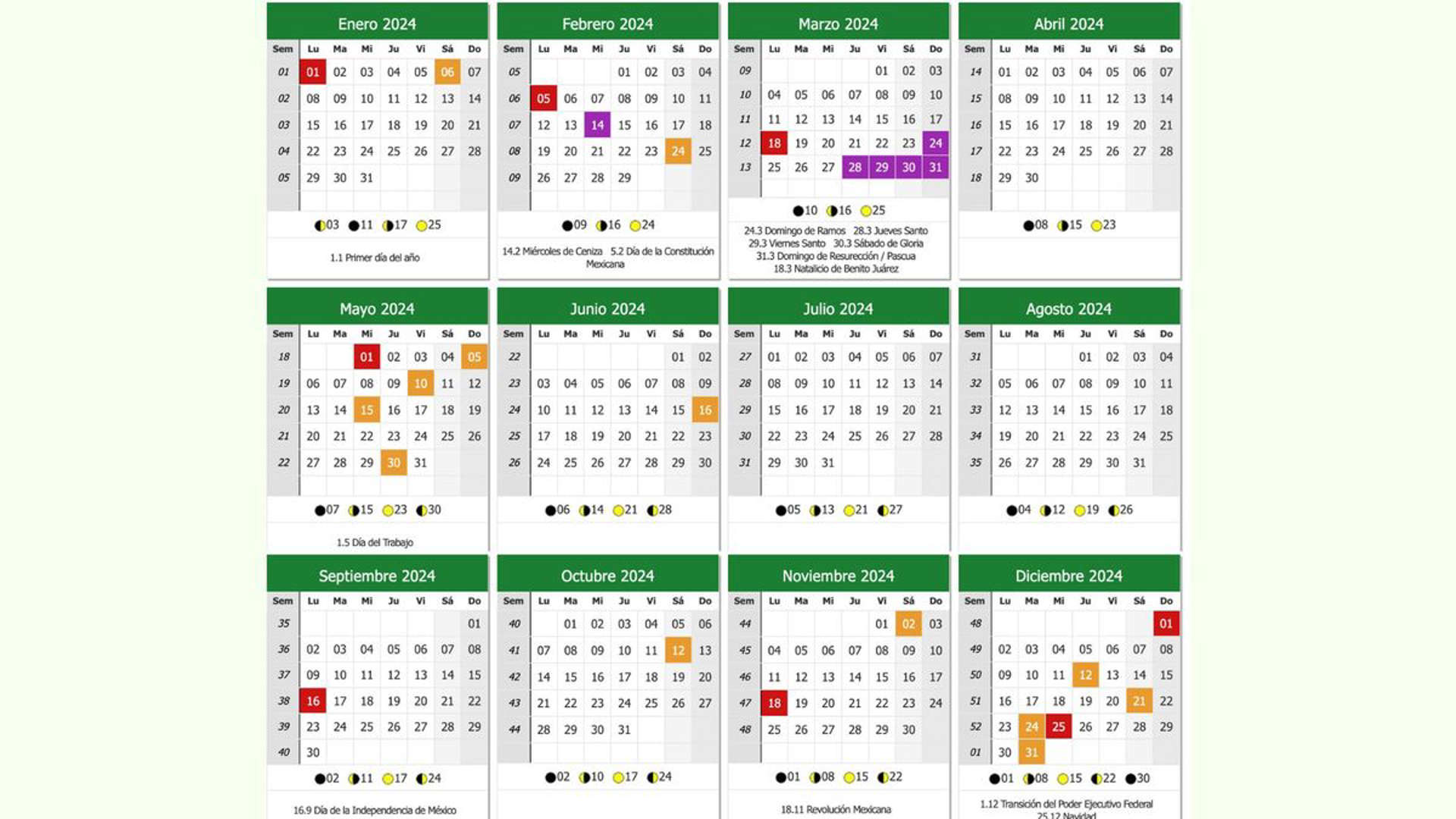 Calendario laboral 2024 Estos son todos los DÍAS FESTIVOS y puentes