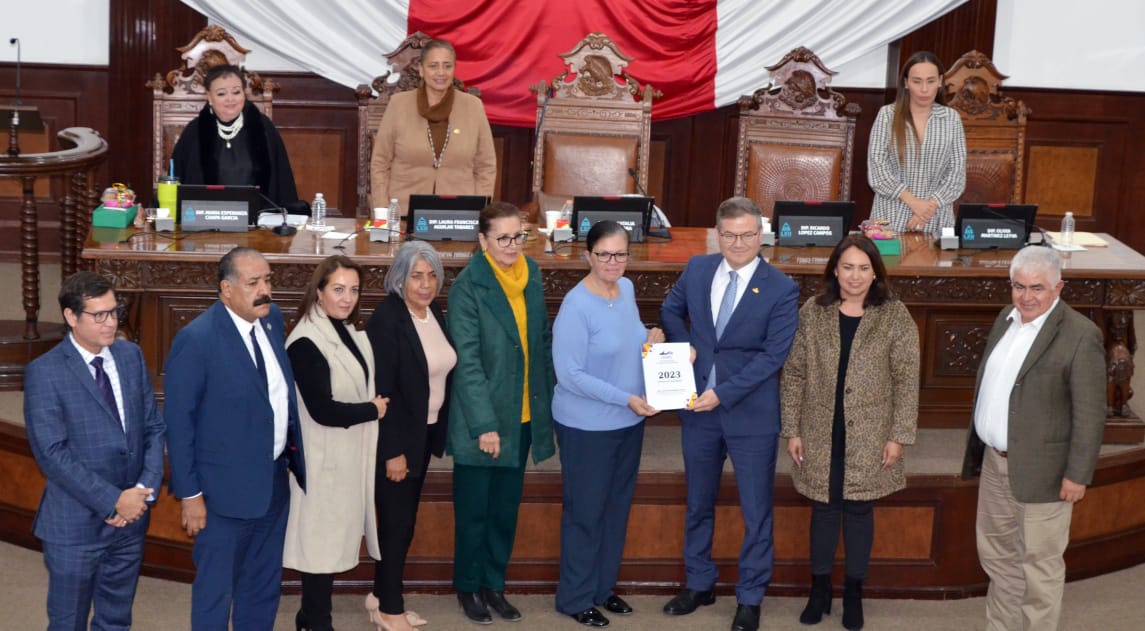 Recibe Congreso a Comisión de los Derechos Humanos