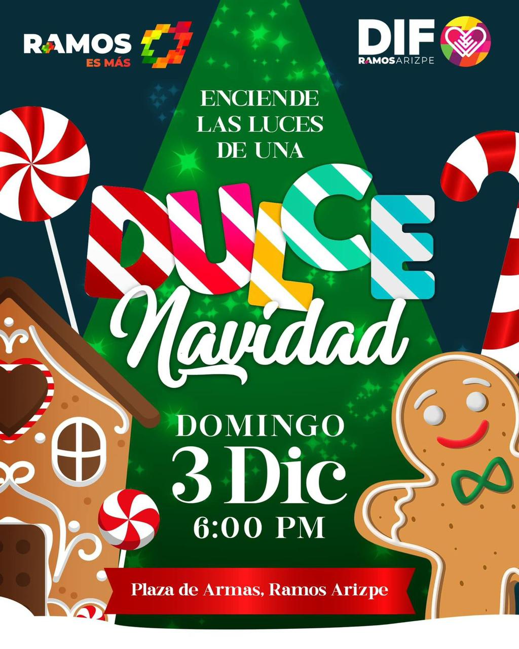 Todo listo para el encendido navideño en Ramos Arizpe