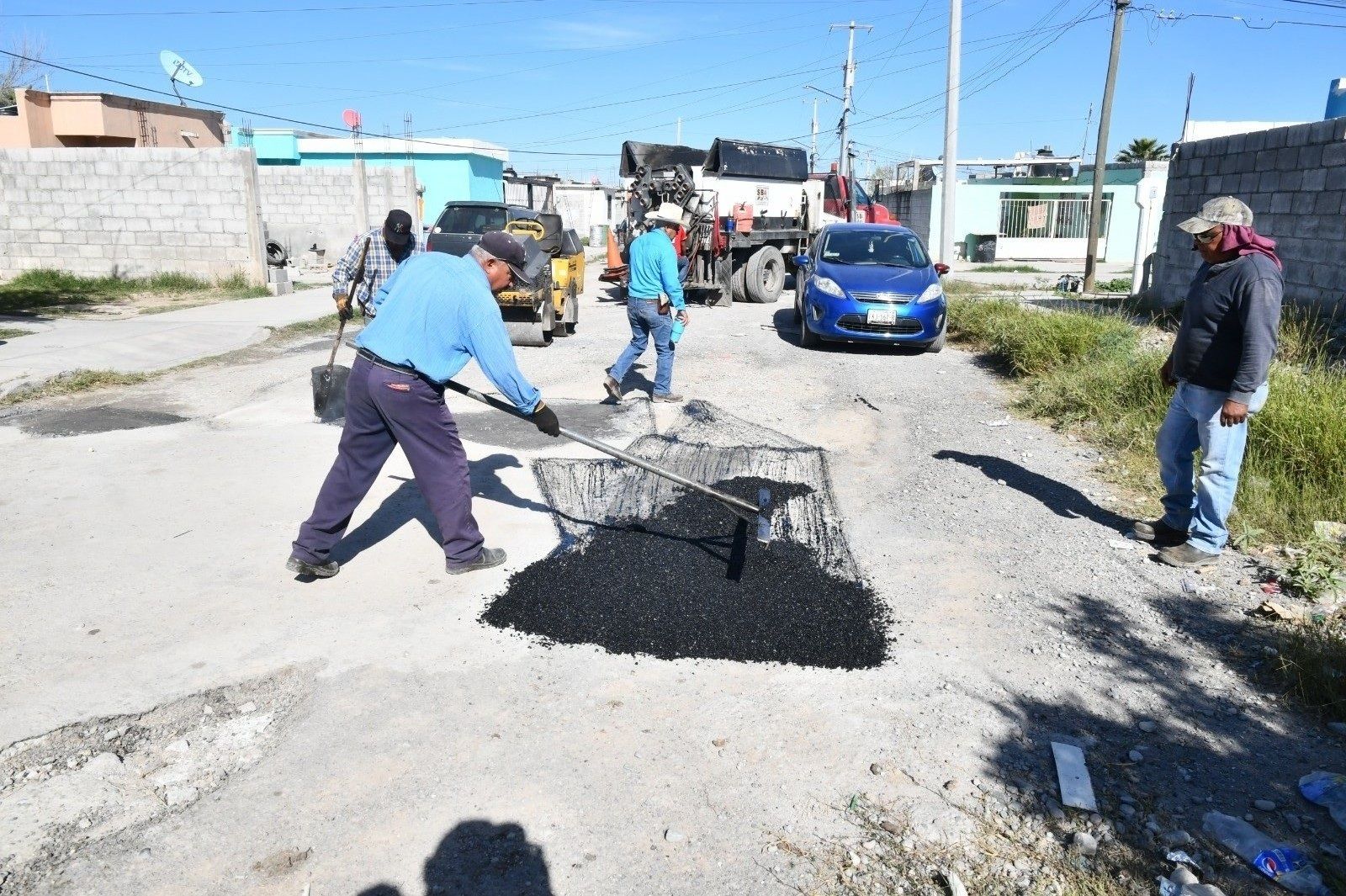 Calles reparadas en tiempo récord