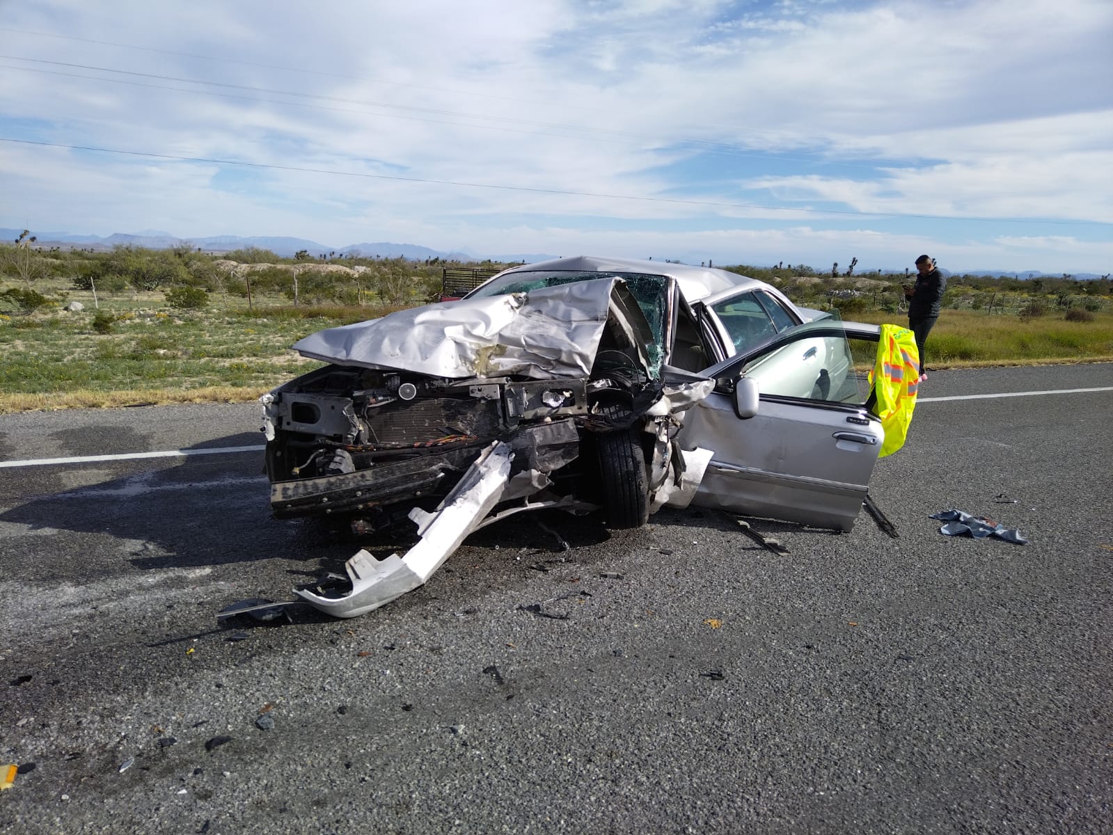 Fatídico accidente entre Monclova y Saltillo