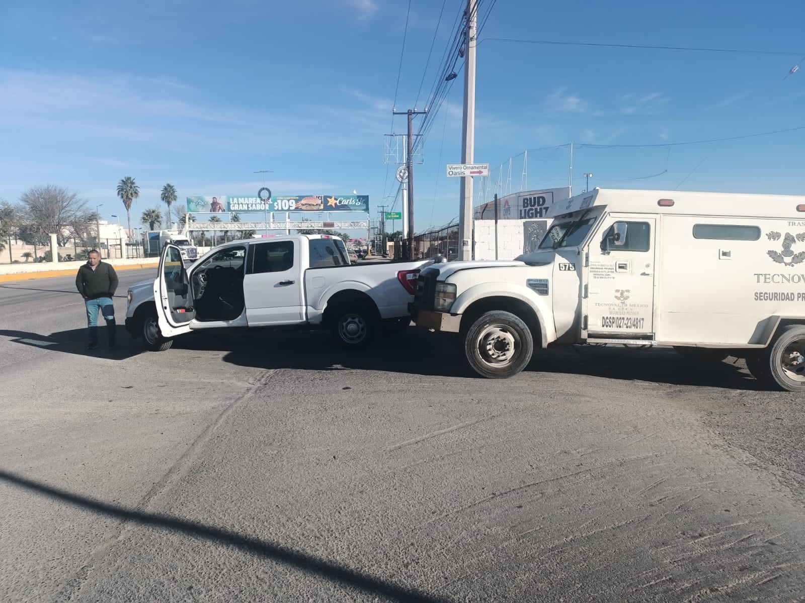Choque por alcance en la avenida Montessori