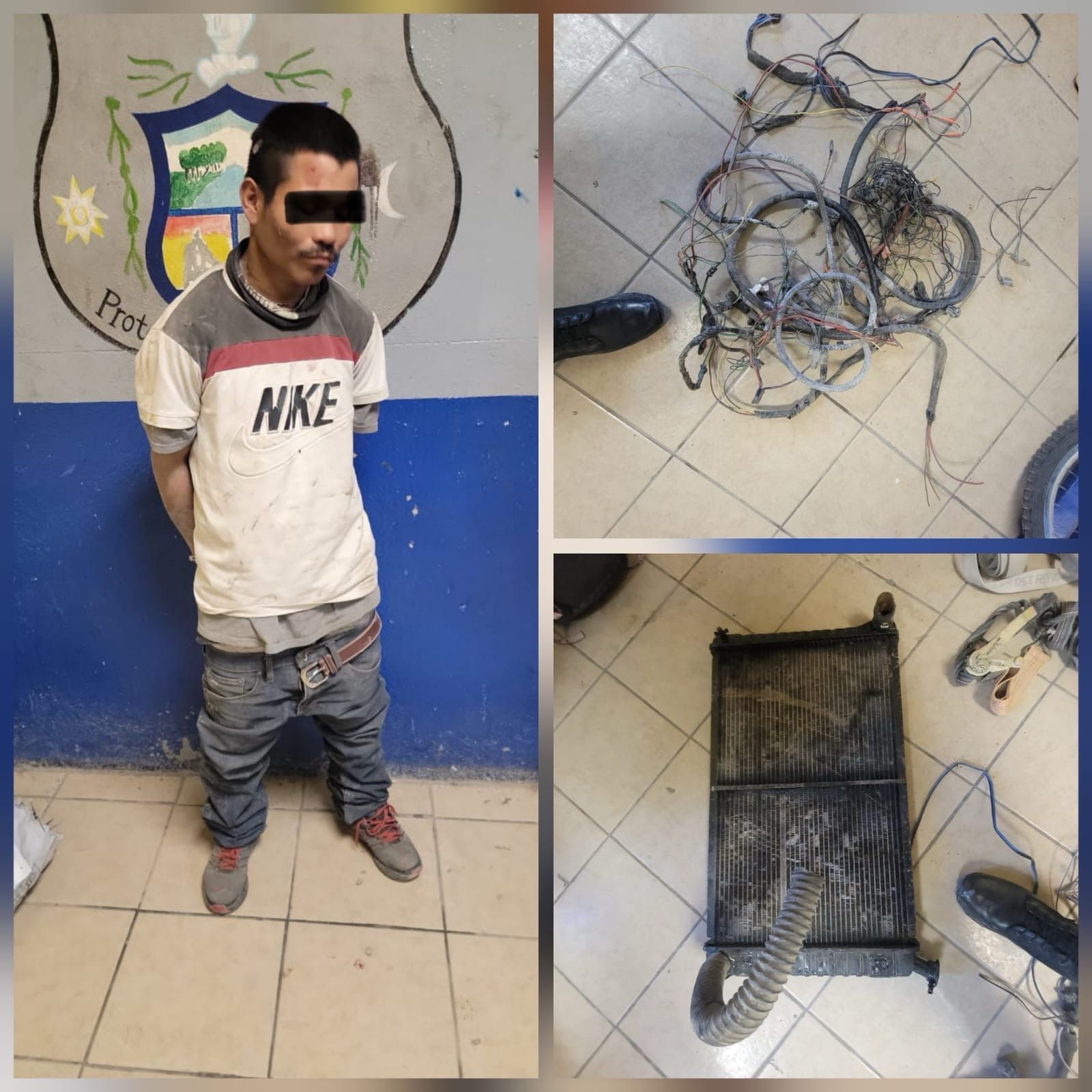 Se surte ladrón de autopartes