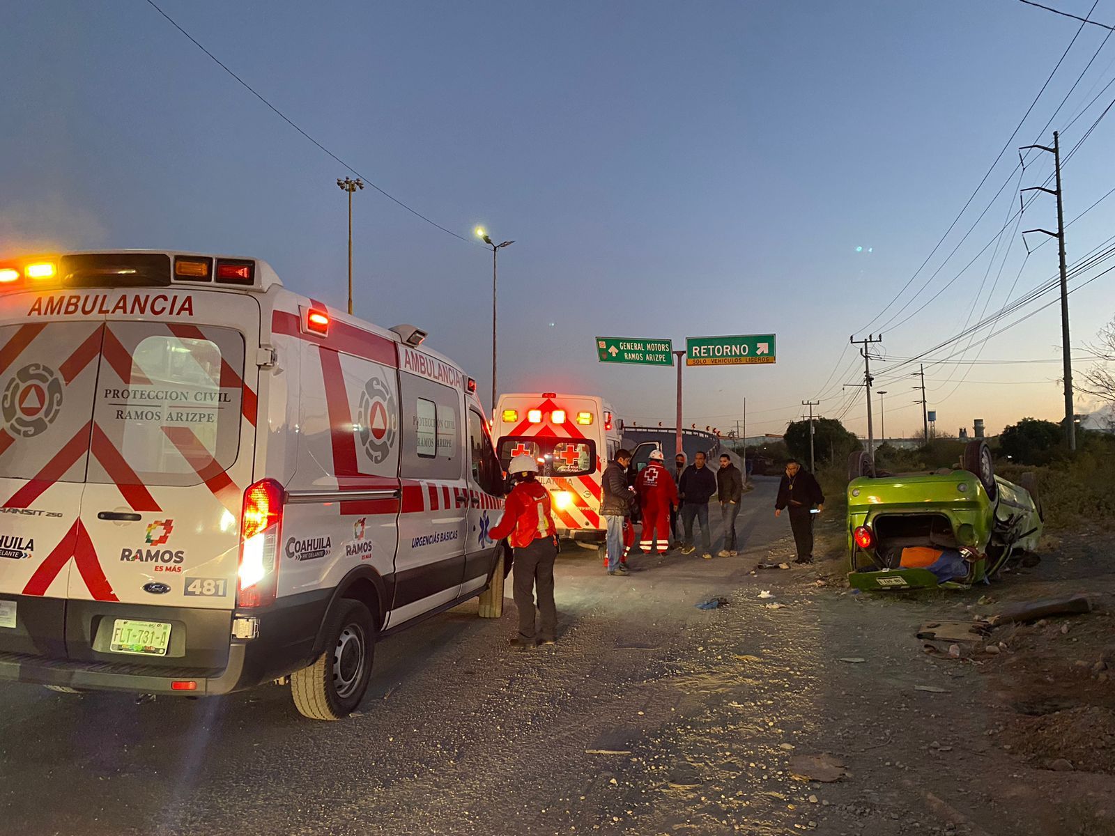 Atiende PC y Bomberos accidentes vehiculares