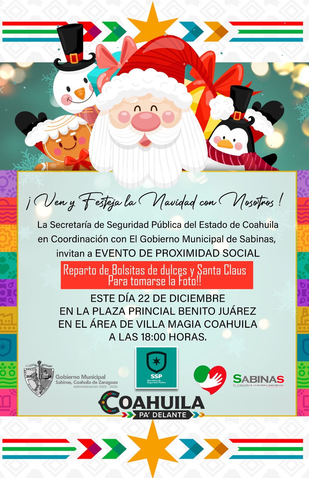 Invitan en Sabinas a evento de proximidad