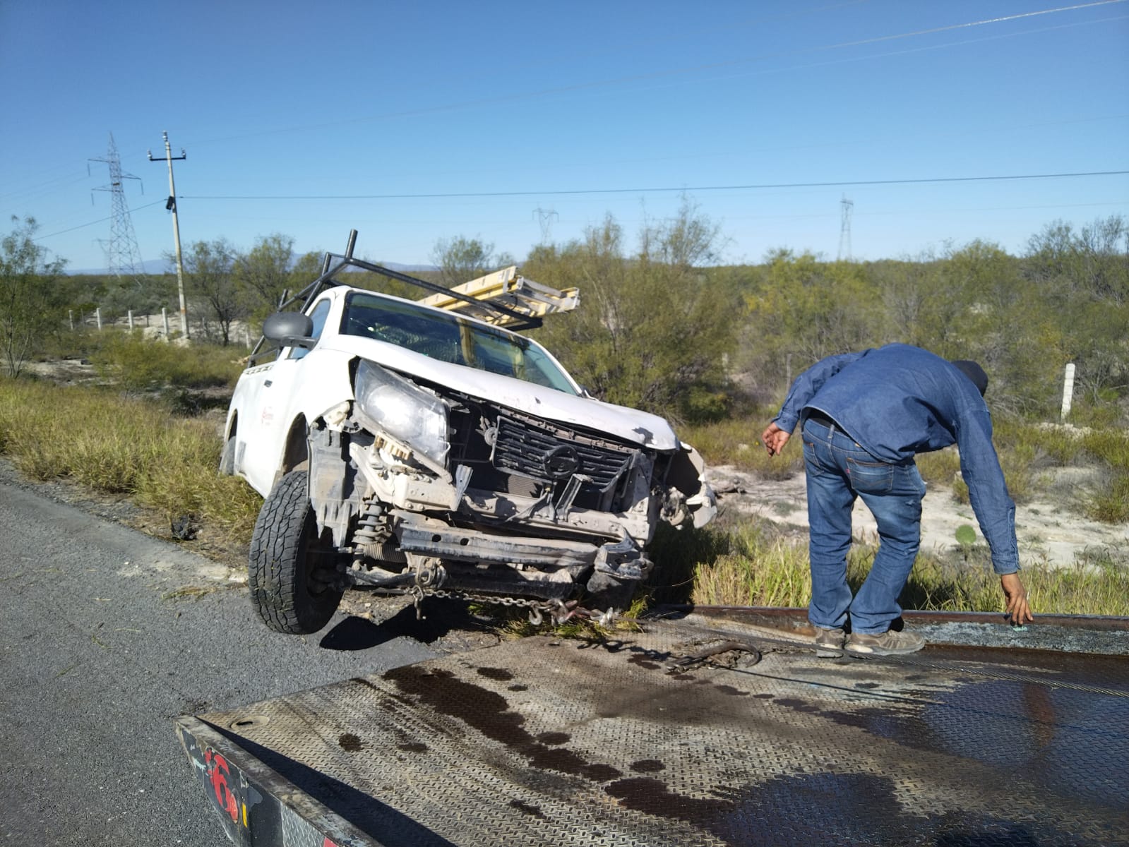 Pierde el control en la carretera 53