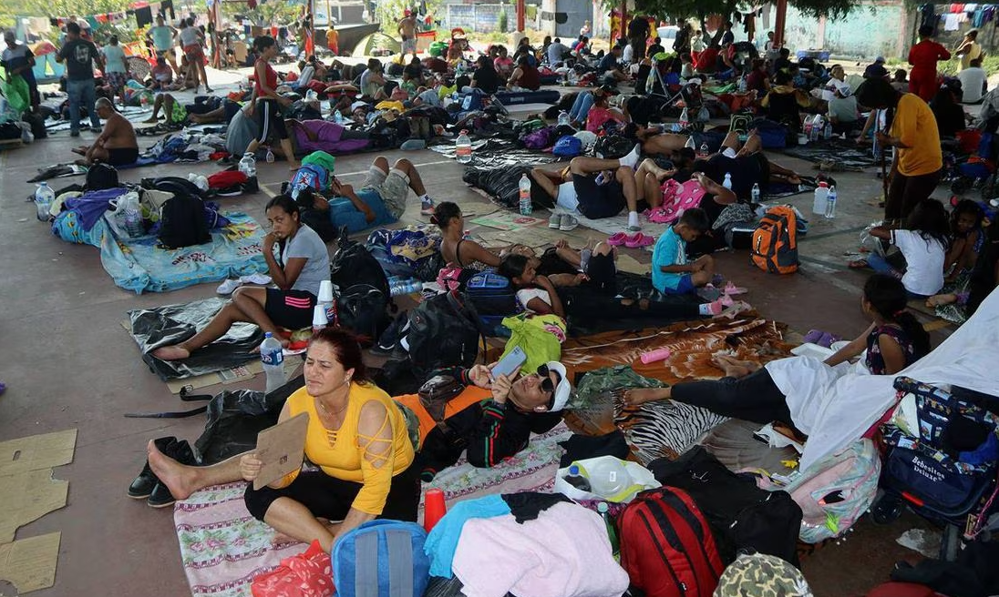 Disuelven caravana migrante en Chiapas