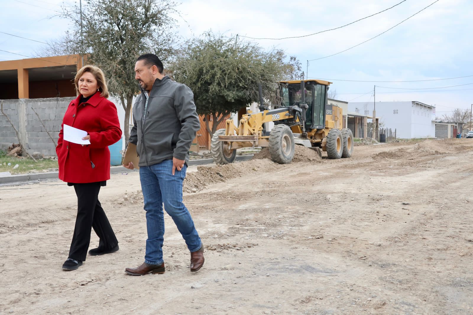 Supervisa Diana Haro obras en Los Montes II