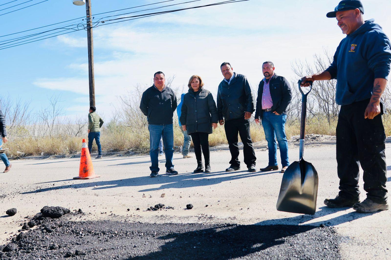 Supervisa Diana Haro obras en Las Lomas